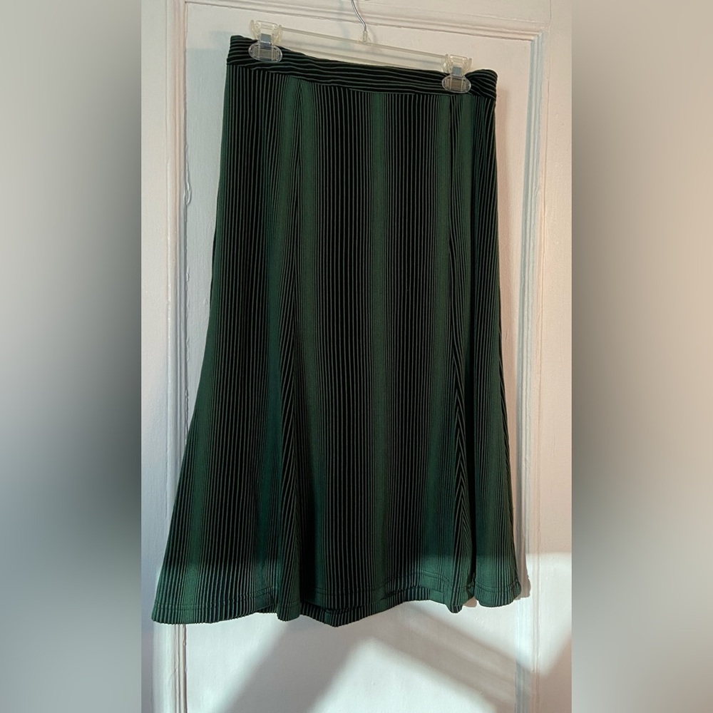 Mango Dark Green & Black Skirt